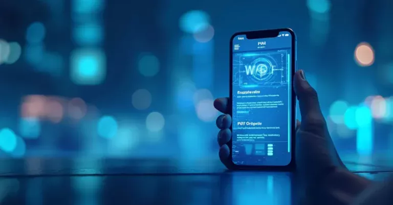 A smartphone displaying a Progressive Web App interface.